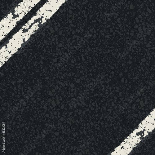 Fragment of asphalt road. Vector, EPS10