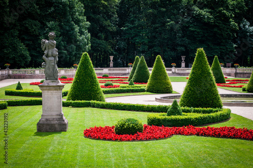 Statue in a beautiful park