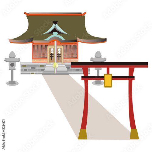 神社　japanese shrine