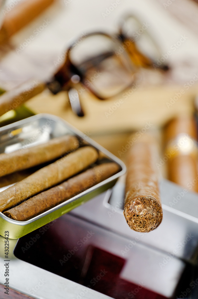 still life with cigars