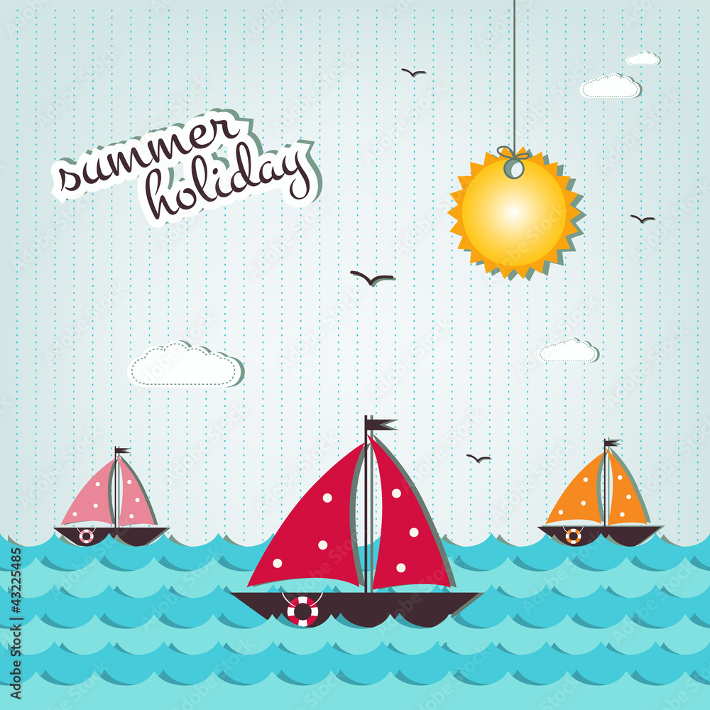 cartoon summer holiday background cartoon summer holiday background