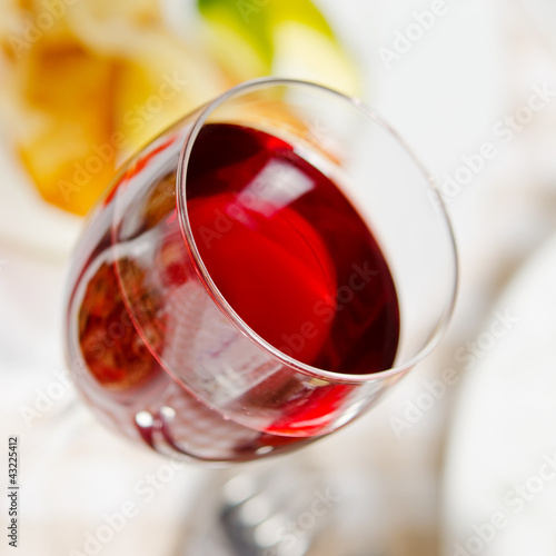 glass of wine