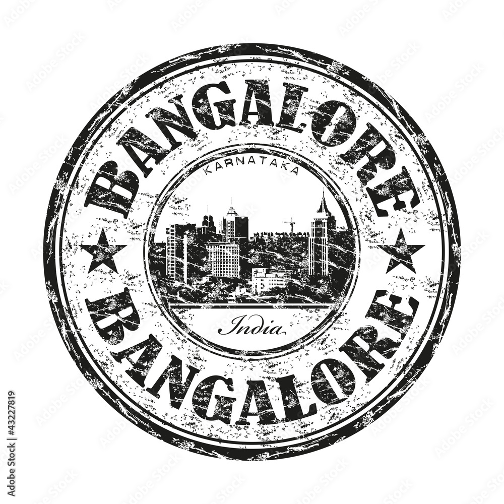 Naklejka premium Bangalore grunge rubber stamp