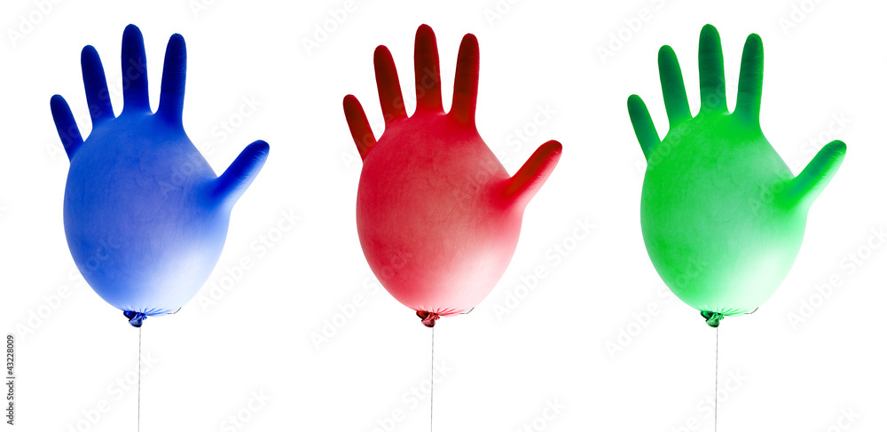 Fototapeta premium balloons cleaning gloves