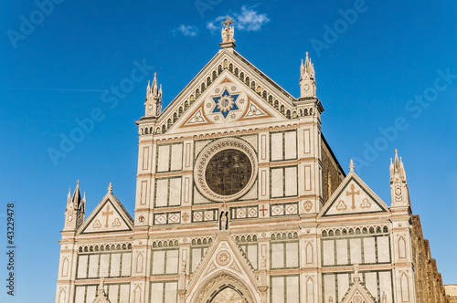 The Basilica of the Holy Cross in Florence, Italy