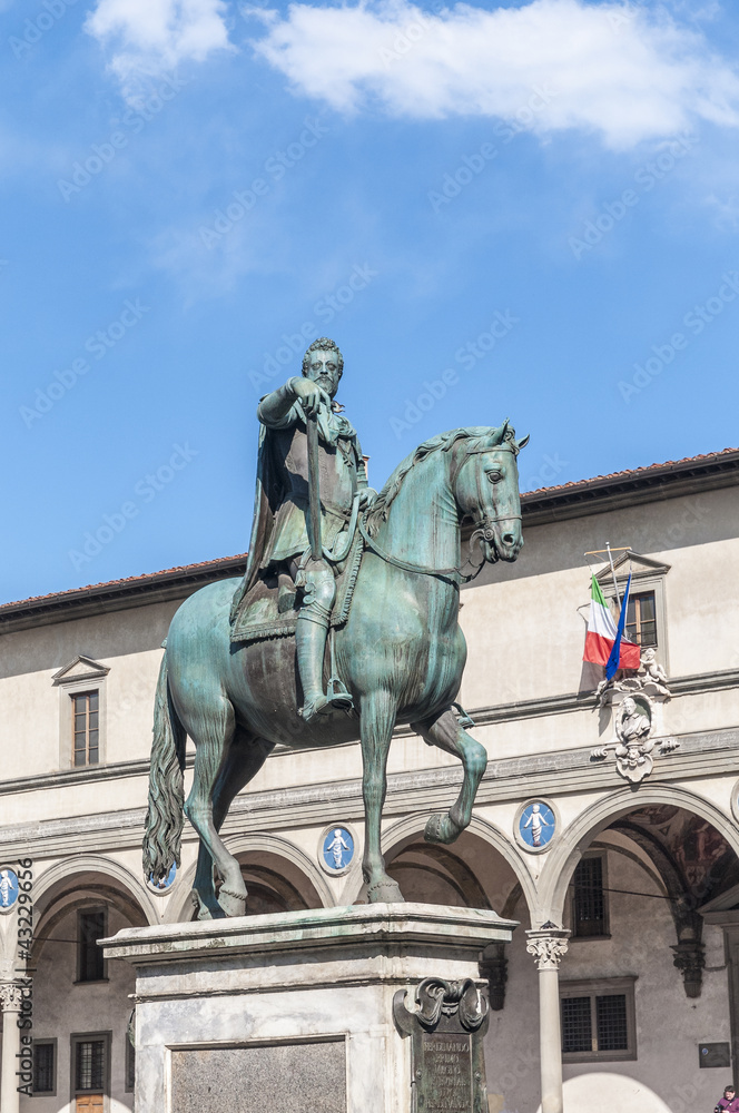 Statue of Ferdinando I de Medici in Florence, Italy