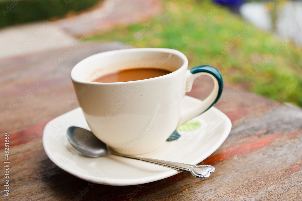 Cup of coffee. Cup of coffee.