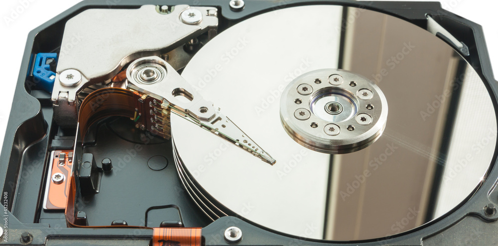 Hard disk drive on a white background. Hard disk drive on a white background.