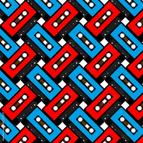 Audio Cassette Tapes Pattern