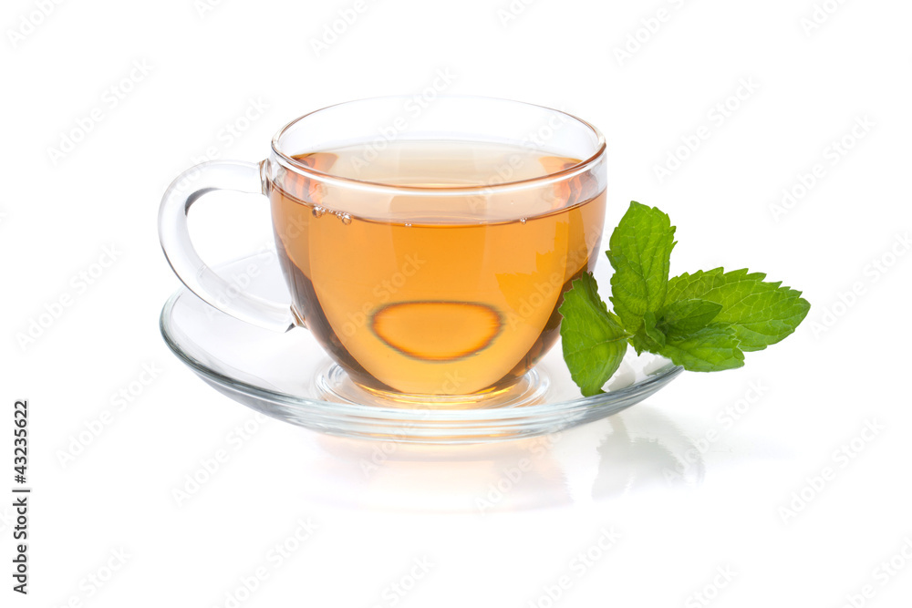 Tea cup with mint Tea cup with mint