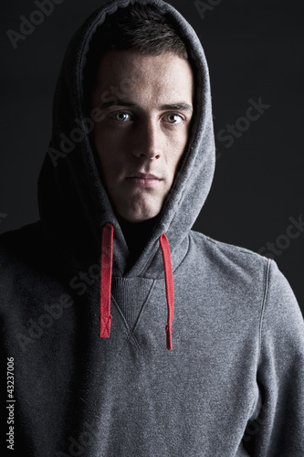 Fotografia Young Male in Hooded Top