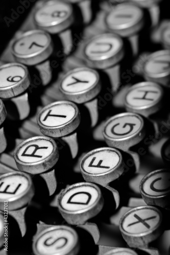 Teclas de máquina de escribir