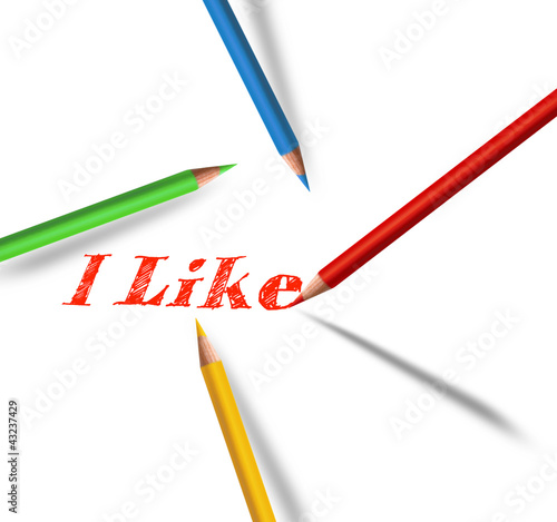 Vier Bunte Stifte