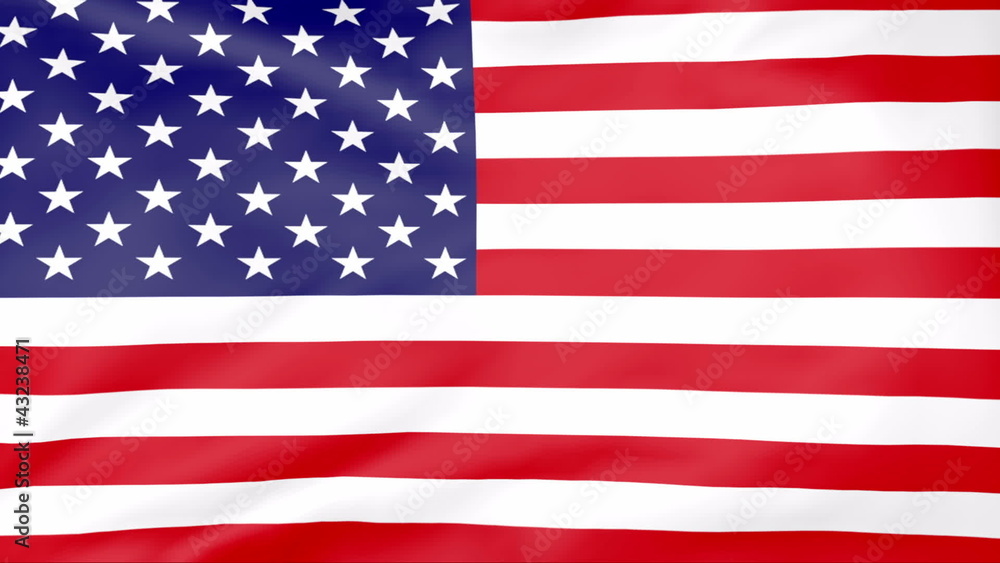 Developing the flag of USA Developing the flag of USA