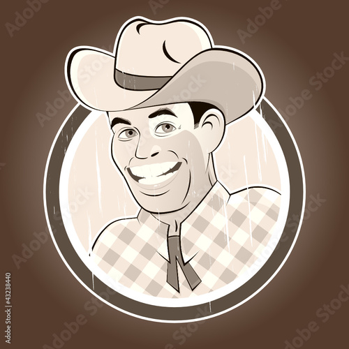 cowboy retro vintage