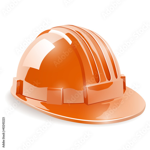 Construction safety helmet vector illustration