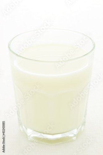 fresh glass of milk