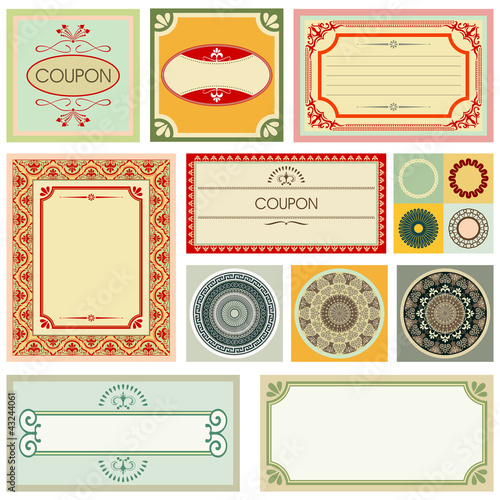 decorative cards and ornaments