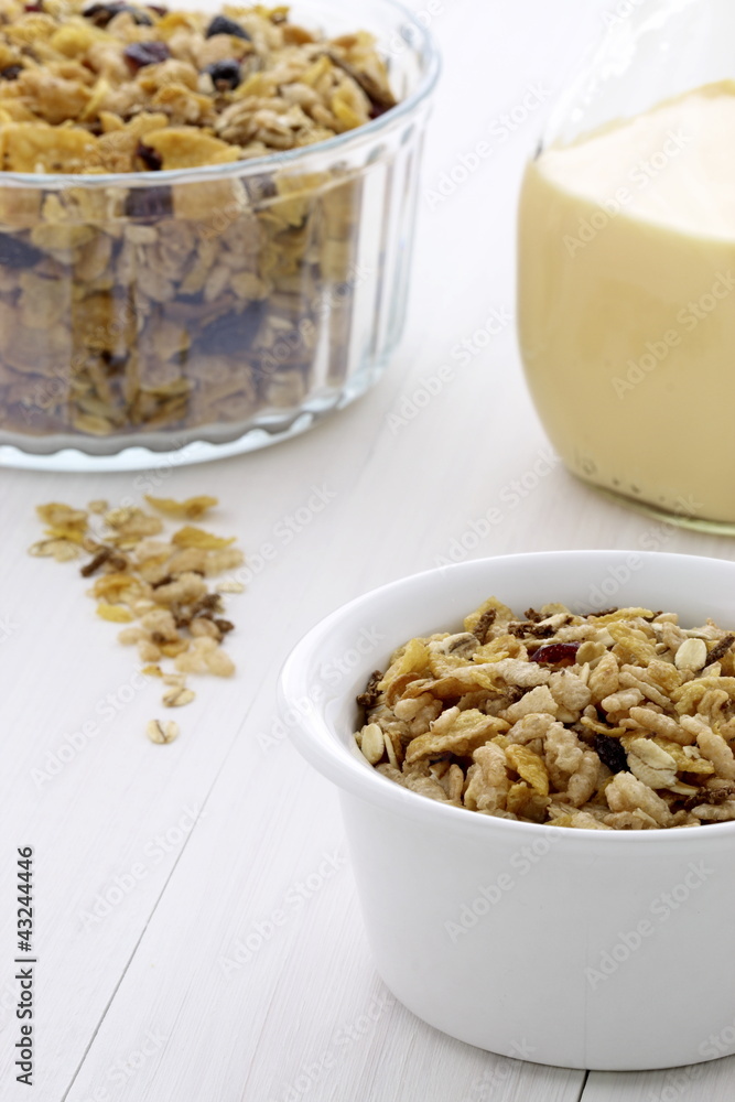 Delicious and healthy muesli or granola Delicious and healthy muesli or granola