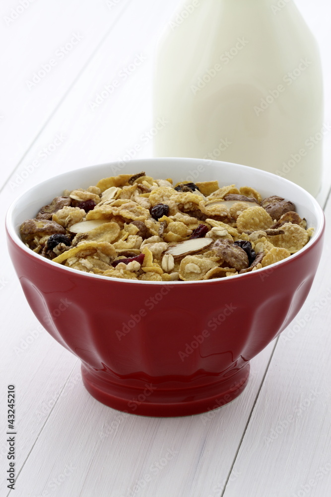 Delicious and healthy muesli or granola Delicious and healthy muesli or granola
