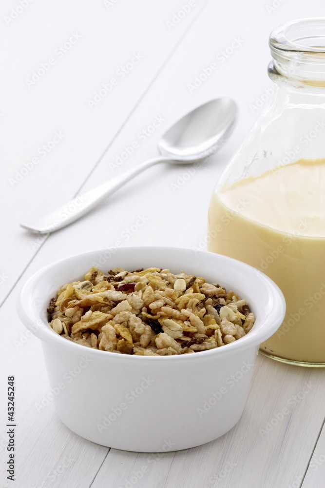 Delicious and healthy muesli or granola Delicious and healthy muesli or granola