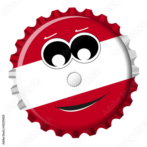 Österreich Austria Kronkorken Smiley