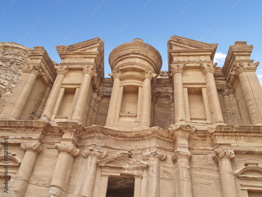Monastery of Petra, wonders of the world, Jordan. Monastery of Petra, wonders of the world, Jordan.
