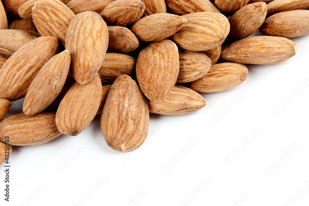 close-up background almonds close-up background almonds