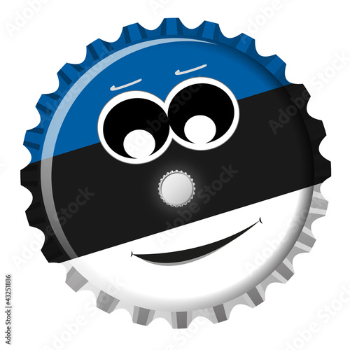 Estland Kronkorken Smiley