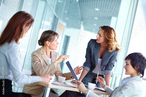 Female brainstorming