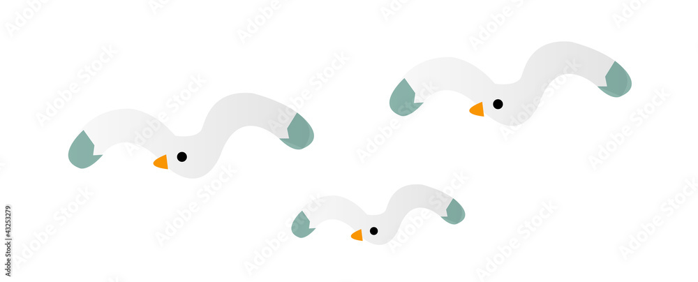 Naklejka premium vector icon seagull