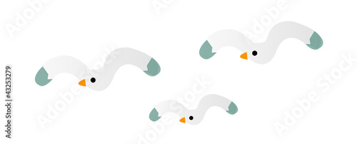 vector icon seagull