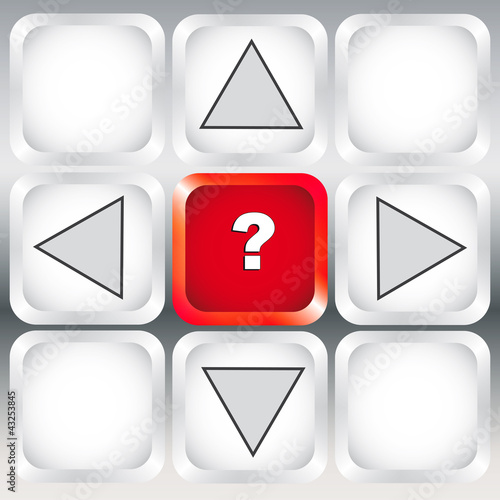 Fragezeichen Richtung