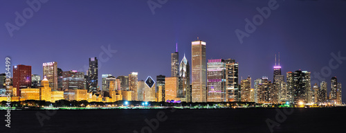 Chicago night panorama © rabbit75_fot
