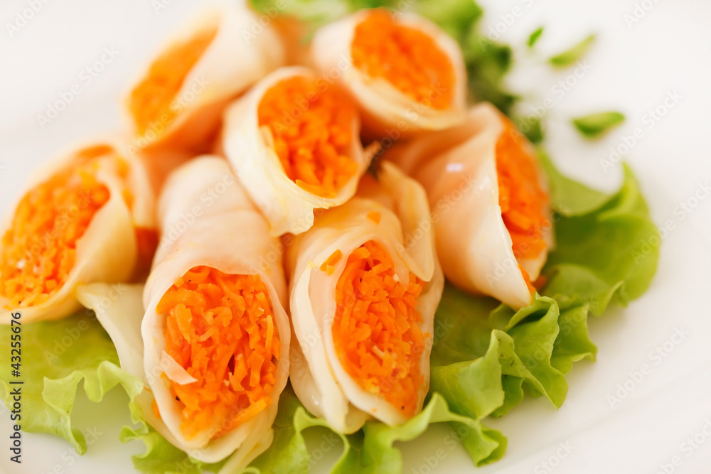 appetizer with carrot appetizer with carrot