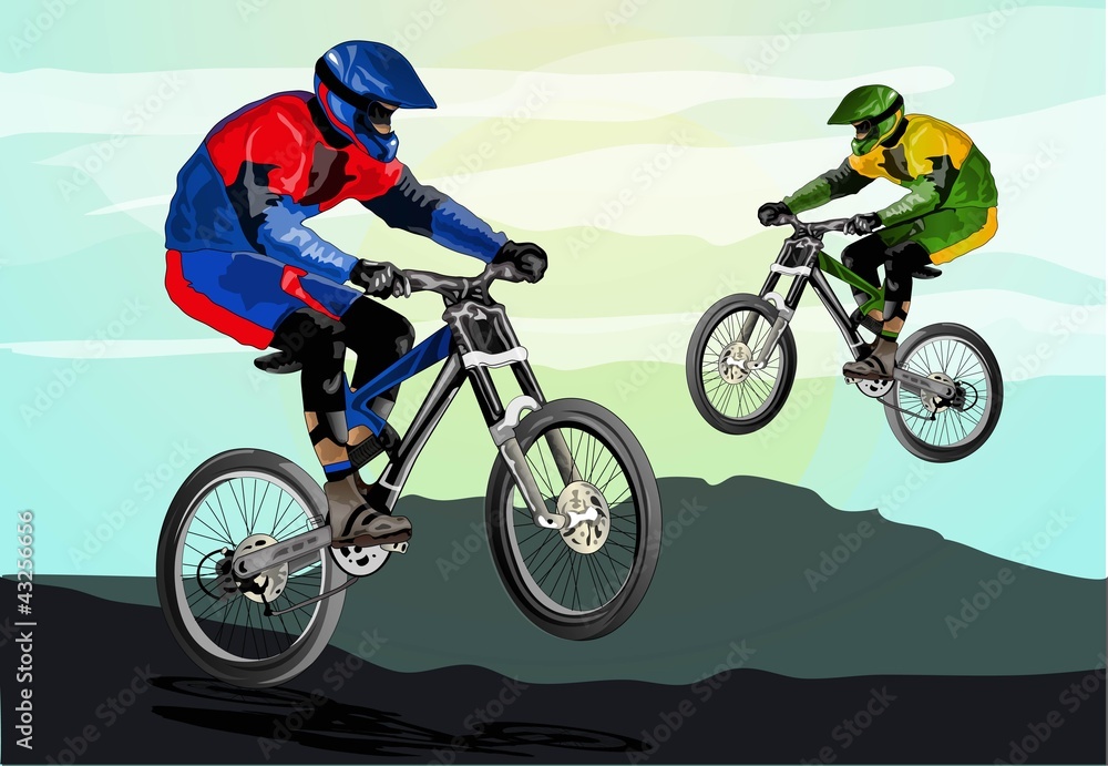 Fototapeta premium freestyle mountain bike