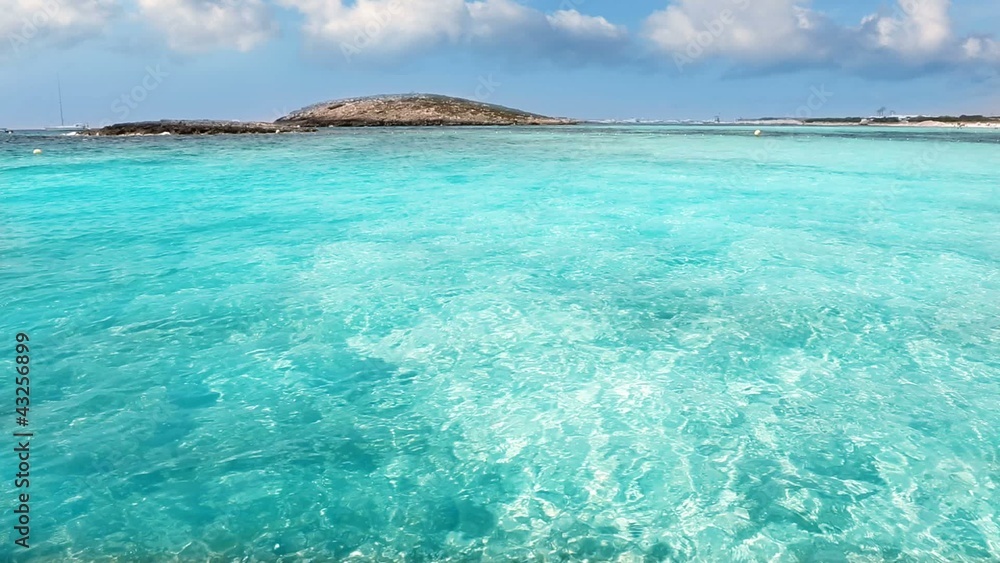 beach of Illetes with turquoise water in Formentera near Ibiza beach of Illetes with turquoise water in Formentera near Ibiza