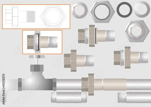 One type of pipe joints.