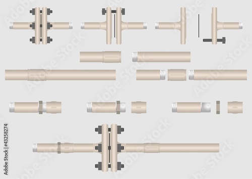 The principle of dismantling piping connections.