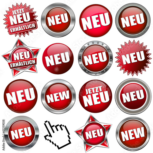 collection of red buttons
