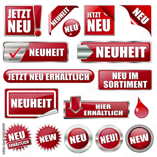 collection of red buttons