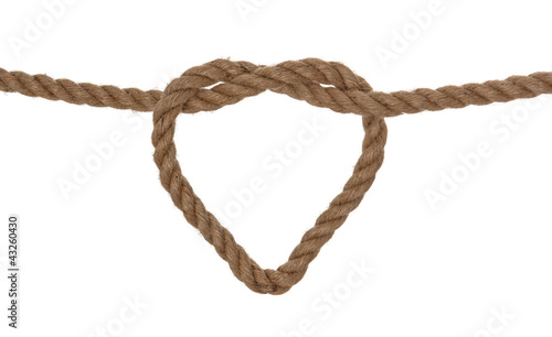 rope heart shaped symbol