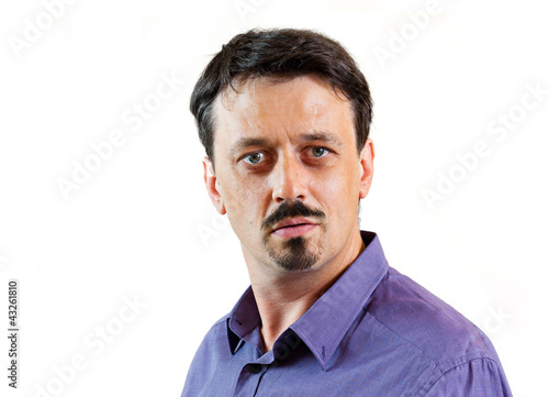 Casual man isolated on white background