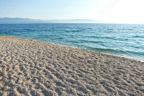 beautiful beach in croatia  brac