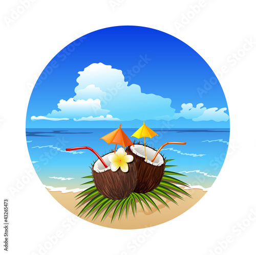 Tropic coconut cocktail