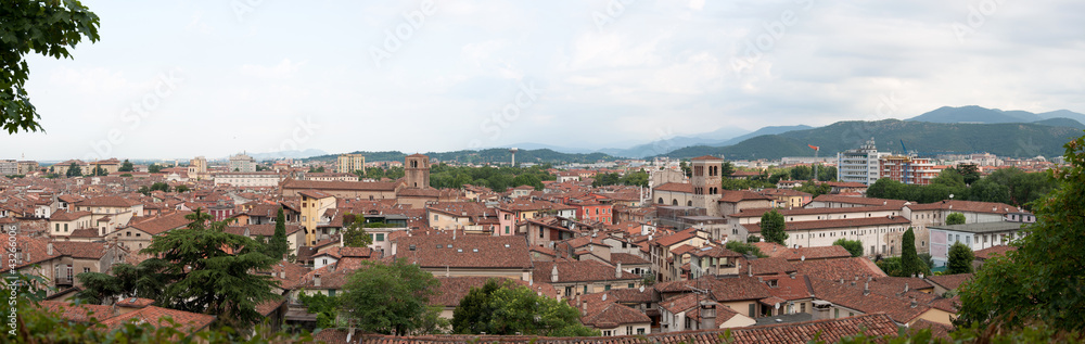panorama of the city of Brescia