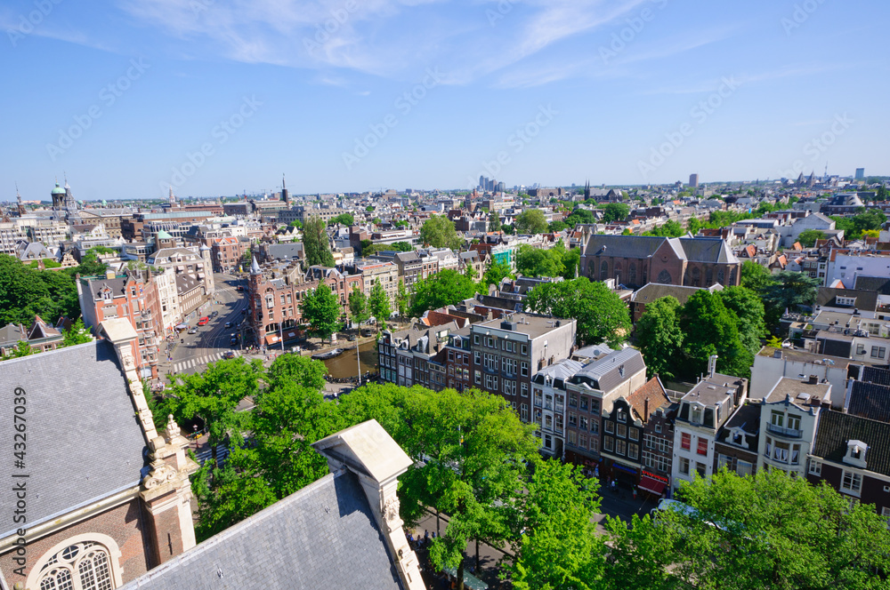 View from Westerkerk, Amsterdam, Netherlands