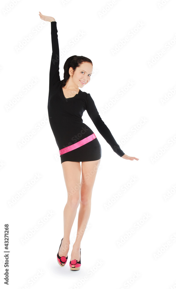 Woman posing with arms out