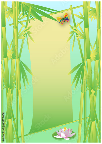 Bamboo greeting card