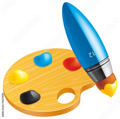 Brush and palette
